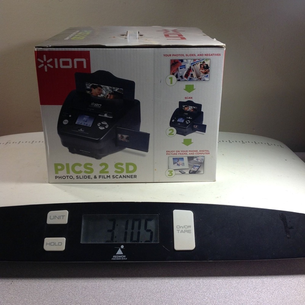 ION Pics 2 SD Photo Slide and Film Scanner Standalone Digital Converter‎ Black